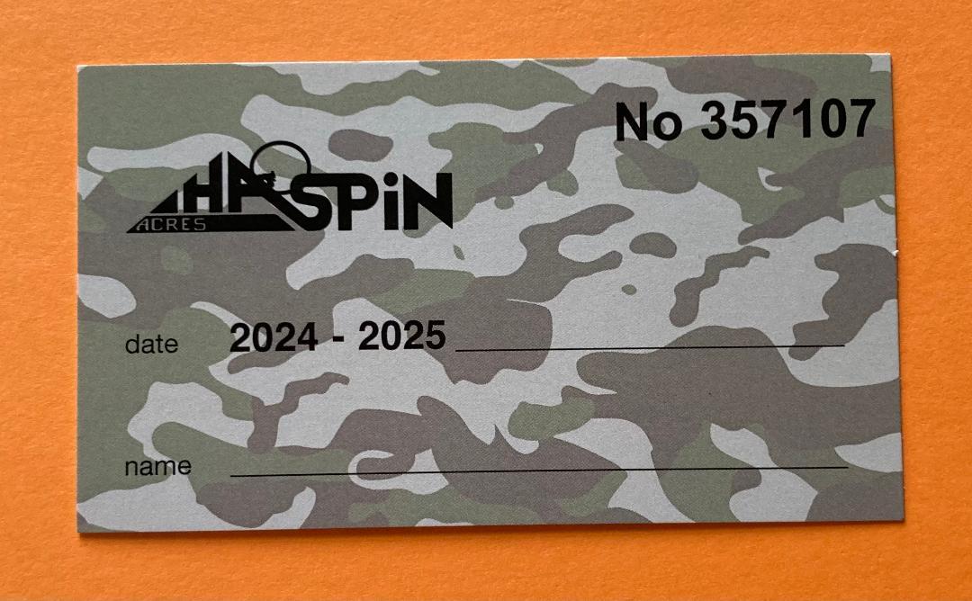 Camo Waiver of Liability Card